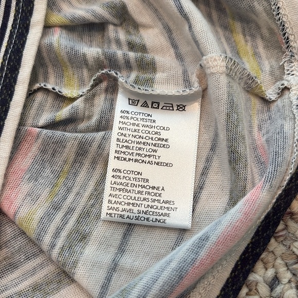 BDG Women's Striped Tank Top - Black, White, Pink, Yellow. Small - Picture 5 of 8